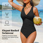 👙 Women’s Ruched Tummy Control Swimsuit – Supportive Wide Straps, Full Coverage & Beach-Ready Style