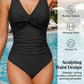👙 Women’s Ruched Tummy Control Swimsuit – Supportive Wide Straps, Full Coverage & Beach-Ready Style
