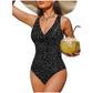 👙 Women’s Ruched Tummy Control Swimsuit – Supportive Wide Straps, Full Coverage & Beach-Ready Style