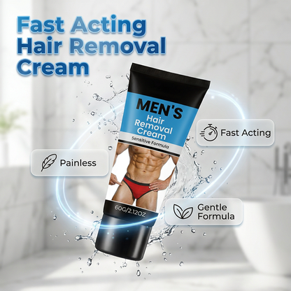 🔥 Limited-Time Offer 🧴 Men's Gentle Hair Removal Cream – Smooth Finish, Gentle Formula & Easy Application ✨
