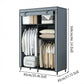 🧥 Easy‑to‑Assemble Portable Non‑Woven Fabric Wardrobe, Large‑Capacity Freestanding Closet, Sturdy Frame, Multi‑Compartment Storage for Clothes, Bedding & Household Items