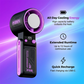 🔥 50% OFF ❄️ USB High-Speed Handheld Cooling Fan – Turbo Airflow, Ice Compress Cooling & Stepless Speed Control ✨