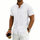 👕 LIMITED-TIME 50% OFF! ✨ Men's Loose Fit Short Sleeve Shirt – Solid, Breathable, Everyday Comfort ☀️