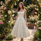 🔥 58% OFF 👗 Retro Polka Dot A-Line Dress – Elegant Square Neck, Flattering A-Line Silhouette & Lightweight Feel ✨