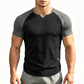 Men's V-Notch Raglan Sleeve Athletic T-Shirt