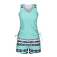 ⏰LAST DAY 60% OFF🌊Women's Tummy Control Tankini Set with Built-In Bra – Flattering Boho Swimwear with Shorts