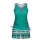 ⏰LAST DAY 60% OFF🌊Women's Tummy Control Tankini Set with Built-In Bra – Flattering Boho Swimwear with Shorts