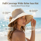 🌞📢50% OFF !! 👒 Women's Bowknot Wide Brim Sun Protective Hat – Adjustable Bowknot, Lightweight & UV Protection 🌸