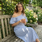 📢📢50% OFF !! ⏰Women's Elegant Striped Off Shoulder Dress