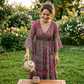🦋 SUMMER ESCAPE SALE 🌼 Women’s Bohemian Floral Maxi Dress | Tiered Hem, Soft Fabric & Romantic Beach Look