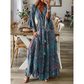 🦋 SUMMER ESCAPE SALE 🌼 Women’s Bohemian Floral Maxi Dress | Tiered Hem, Soft Fabric & Romantic Beach Look