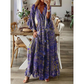 🦋 SUMMER ESCAPE SALE 🌼 Women’s Bohemian Floral Maxi Dress | Tiered Hem, Soft Fabric & Romantic Beach Look