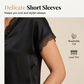 🎁2026 New Arrivals 50% OFF💥Elegant Lace V-Neck Top for Women | Intricate Splicing & Short Sleeve Blouse | Relaxed Fit Day to Night Casual Wear🌸