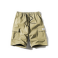 Men's Casual Cargo Shorts with Elastic Waist