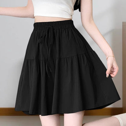 🍀Women High Waist Skirt Pants Wide Leg Ruffle Culottes