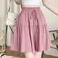 🍀Women High Waist Skirt Pants Wide Leg Ruffle Culottes