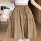 🍀Women High Waist Skirt Pants Wide Leg Ruffle Culottes