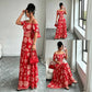 🌺 LIMITED-TIME 48% OFF! 💥 Women's Off-Shoulder Midi Dress – Daisy Print, Waist Cutout & Flattering Flowy Fit – Tropical Chic 💃