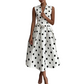 👗 LIMITED-TIME 50% OFF! 💥 Women's Polka Dot Sleeveless V-Neck Dress – Classic Print, Adjustable Tie, Versatile ✨