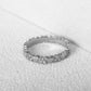💍 LIMITED-TIME 50% OFF! 💥 Women's Elegant Heart Eternity Ring – Micro-Paved Zircons, Stainless Steel, Stackable ✨