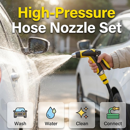 🔫 56% OFF NOW! ⏰ High-Pressure Garden Hose Nozzle Spray Gun – 7 spray patterns & ergonomic grip – Leak-proof, perfect for watering, car washing or patio cleaning 💦