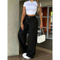 👖 LIMITED-TIME 50% OFF! 💥Women's High Waisted Straight Leg Trousers | Elastic Back Waist Smart Casual Office Pants✨