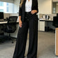 👖 LIMITED-TIME 50% OFF! 💥Women's High Waisted Straight Leg Trousers | Elastic Back Waist Smart Casual Office Pants✨