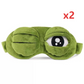 🐸 Soft Funny Frog 3D Sleep Mask