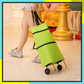 🛒✨ LIMITED TIME 50% OFF! 2 in 1 Foldable Shopping Cart – 23L Large Capacity, Smooth Swivel Wheels and Compact Storage