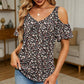🔥 LIMITED-TIME 50% OFF 🌸 Women’s Printed Cold Shoulder V-Neck Top – Flattering V-Neck, Feminine Cut-Out Shoulders & Summer-Ready Prints