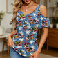🔥 LIMITED-TIME 50% OFF 🌸 Women’s Printed Cold Shoulder V-Neck Top – Flattering V-Neck, Feminine Cut-Out Shoulders & Summer-Ready Prints