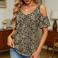 🔥 LIMITED-TIME 50% OFF 🌸 Women’s Printed Cold Shoulder V-Neck Top – Flattering V-Neck, Feminine Cut-Out Shoulders & Summer-Ready Prints