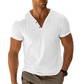 🔥 LIMITED-TIME 50% OFF 👕 Men's V Neck Henley Shirt – Soft Cotton Comfort, Refined Neckline & Everyday Casual Style