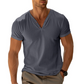 🔥 LIMITED-TIME 50% OFF 👕 Men's V Neck Henley Shirt – Soft Cotton Comfort, Refined Neckline & Everyday Casual Style