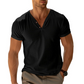 🔥 LIMITED-TIME 50% OFF 👕 Men's V Neck Henley Shirt – Soft Cotton Comfort, Refined Neckline & Everyday Casual Style
