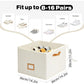 👟📦 Shoe storage box – clear top, foldable, odor-free, organized closet!