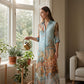 🎁New Arrival 60% OFF💥Elegant Retro Print Maxi Dress | Boho V-Neck Button-Down Flowy Gown | Breathable Summer Beach Holiday Dress