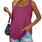 Women's Summer Sleeveless Tank Top Solid Color T-Shirt