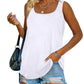 Women's Summer Sleeveless Tank Top Solid Color T-Shirt