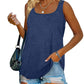Women's Summer Sleeveless Tank Top Solid Color T-Shirt