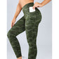 🏋️ LIMITED-TIME 50% OFF! ✨ Women's Stretch Slim Fit Leggings – Side Pockets, Camouflage, Four-Way Stretch 🌿
