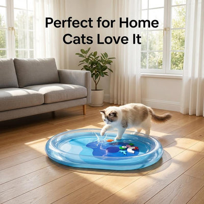 🐾 Inflatable Cooling Water Bed for Cats | Fun Summer Pet Bed with Cooling Water Cushion Comfort