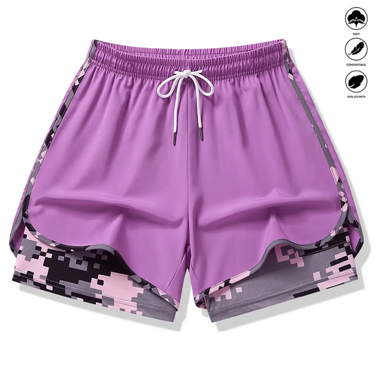 🏃‍♀️💦 LIMITED TIME 53% OFF! Women’s 2 in 1 Athletic Shorts – Secure Built In Liner, Adjustable Waist and Convenient Pockets