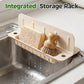 💧 Foldable Sink Splash Guard with Suction Cups | Kitchen Splash Shield for Sink, Faucet and Countertop Protection