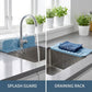 💧 Foldable Sink Splash Guard with Suction Cups | Kitchen Splash Shield for Sink, Faucet and Countertop Protection