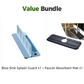 💧 Foldable Sink Splash Guard with Suction Cups | Kitchen Splash Shield for Sink, Faucet and Countertop Protection