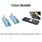 💧 Foldable Sink Splash Guard with Suction Cups | Kitchen Splash Shield for Sink, Faucet and Countertop Protection