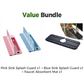 💧 Foldable Sink Splash Guard with Suction Cups | Kitchen Splash Shield for Sink, Faucet and Countertop Protection