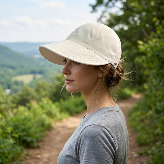 ⏳LAST DAY SALE: ONLY ￡11.99!!💥🎁✨Women’s UPF 50+ Elegant Foldable Sun Hat – Wide-Brim Cotton Bucket Hat with Neck Flap & Adjustable Strap 🌞🇬🇧 | Packable, Breathable & Beach-Ready