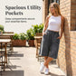 👖New Arrival 50% OFF💥Wide Leg Denim Shorts – drawstring waist, loose fit, lightweight – ideal for beach, city & everyday wear. 💨🌸